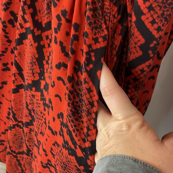 [ZARA] Red/Black Python Pattern Dress - Size XS - Picture 5 of 5